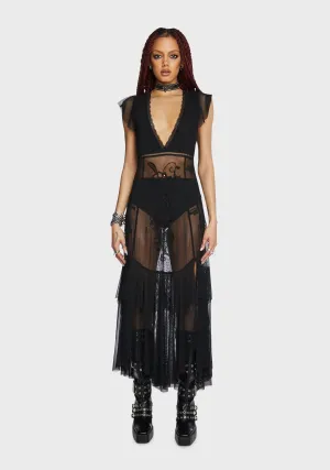 Karmic Commotion Midi Dress