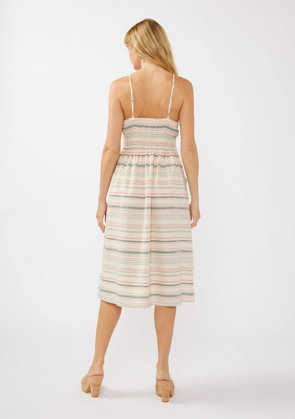 Kelsey Striped Midi Dress