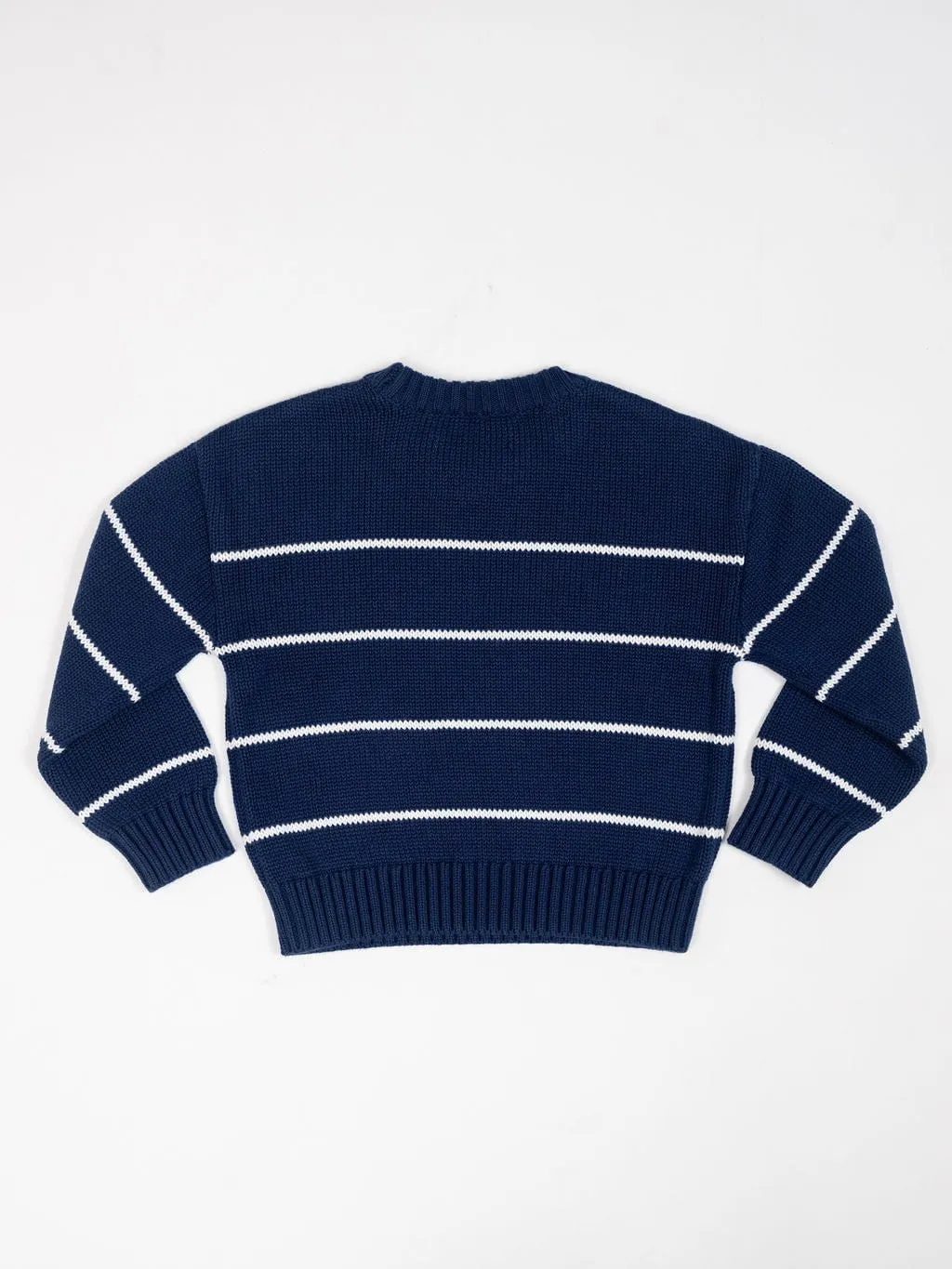 Kids Nantucket Sweater in Navy Stripe
