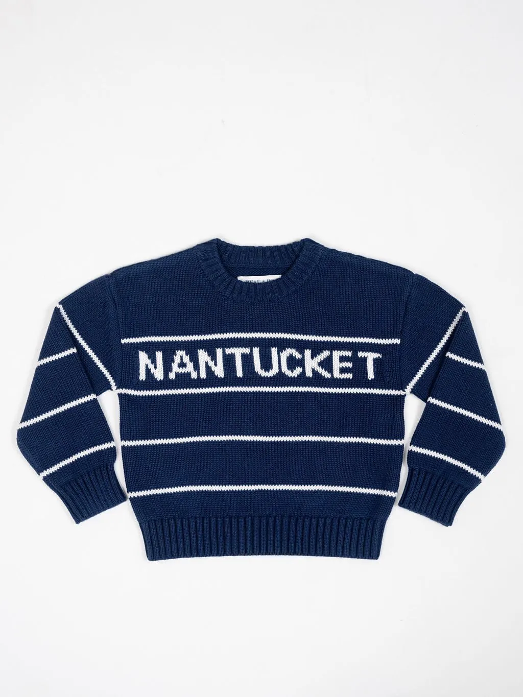 Kids Nantucket Sweater in Navy Stripe