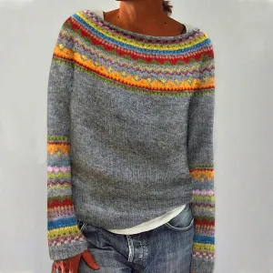 Kirra - Retro knitted jumper for women