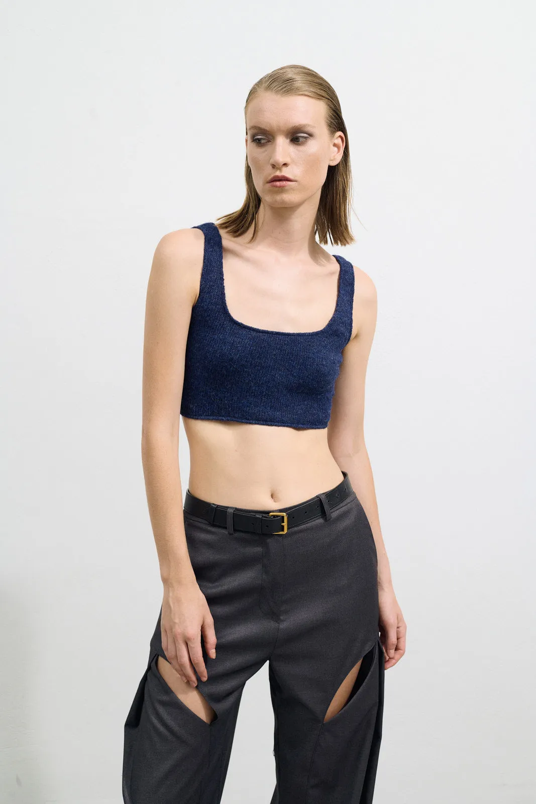 Knitted crop top