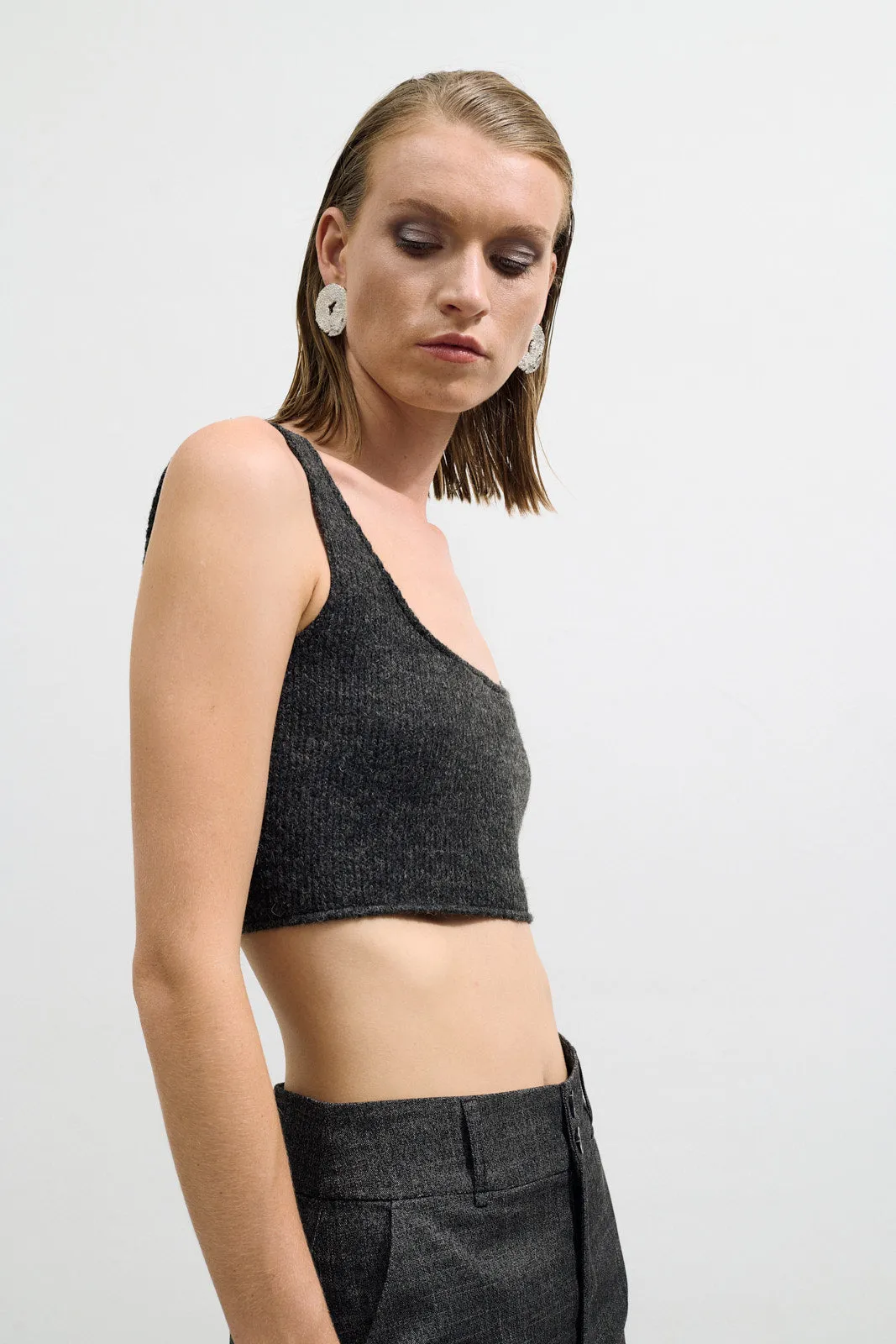 Knitted crop top