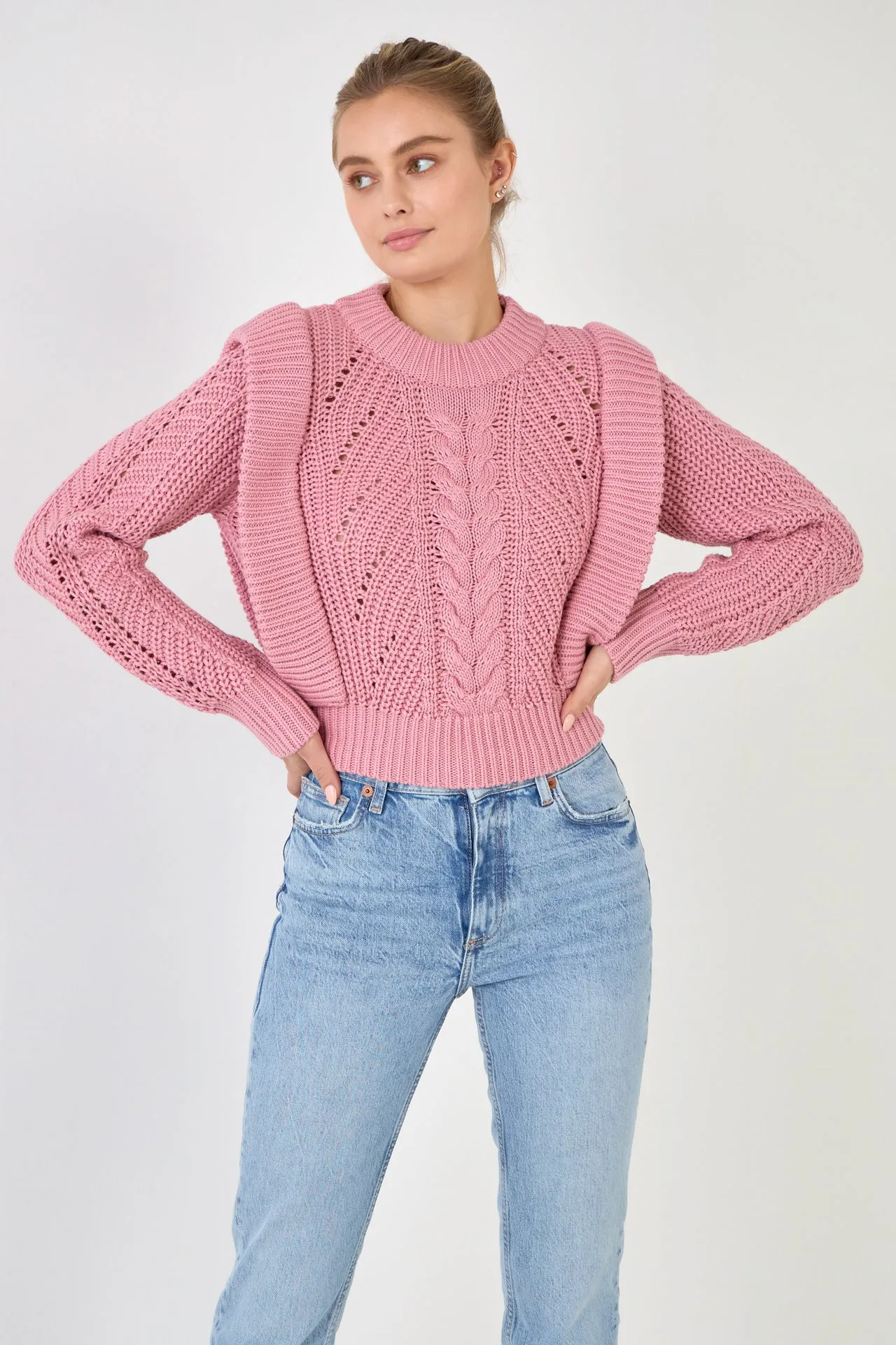 Knitted Sweater in Black