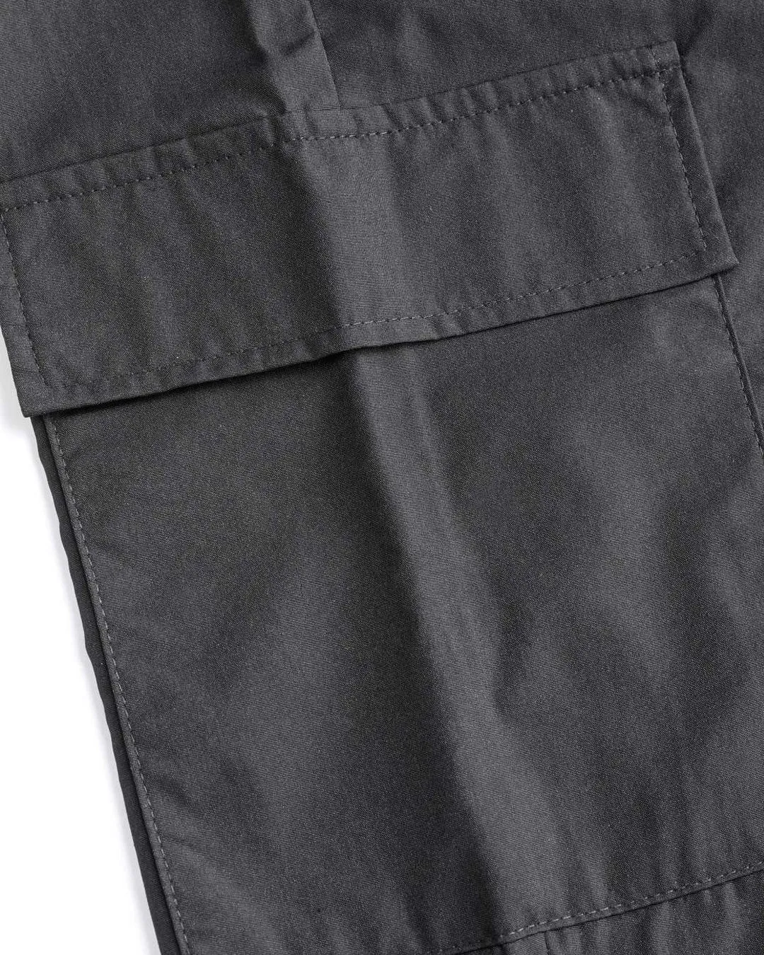 Korean Street Style  Solid Low-Rise Parachute Cargo Pants In Black