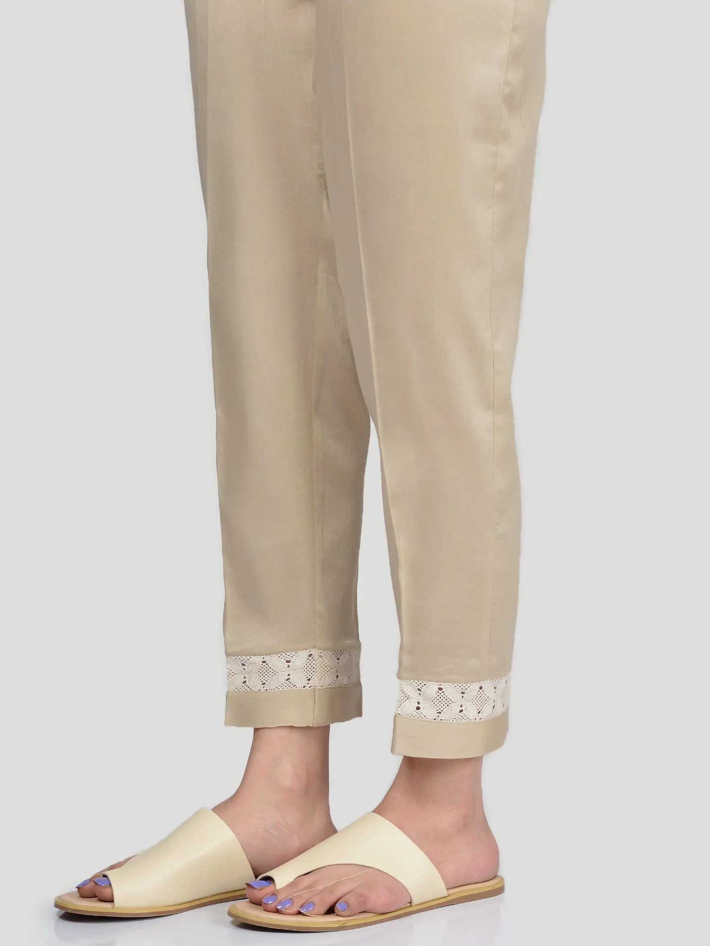 Lace Satin Trouser