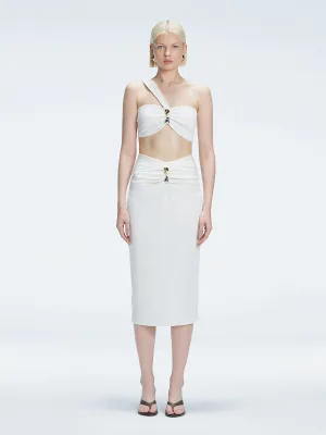 Lane White Top and Esmeralda White Skirt
