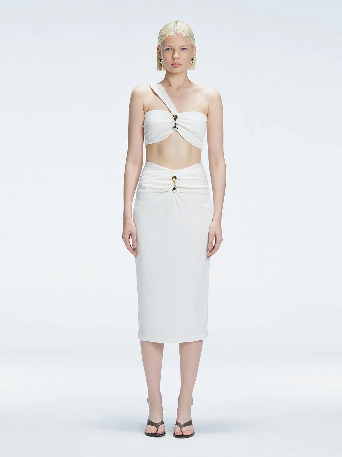 Lane White Top and Esmeralda White Skirt