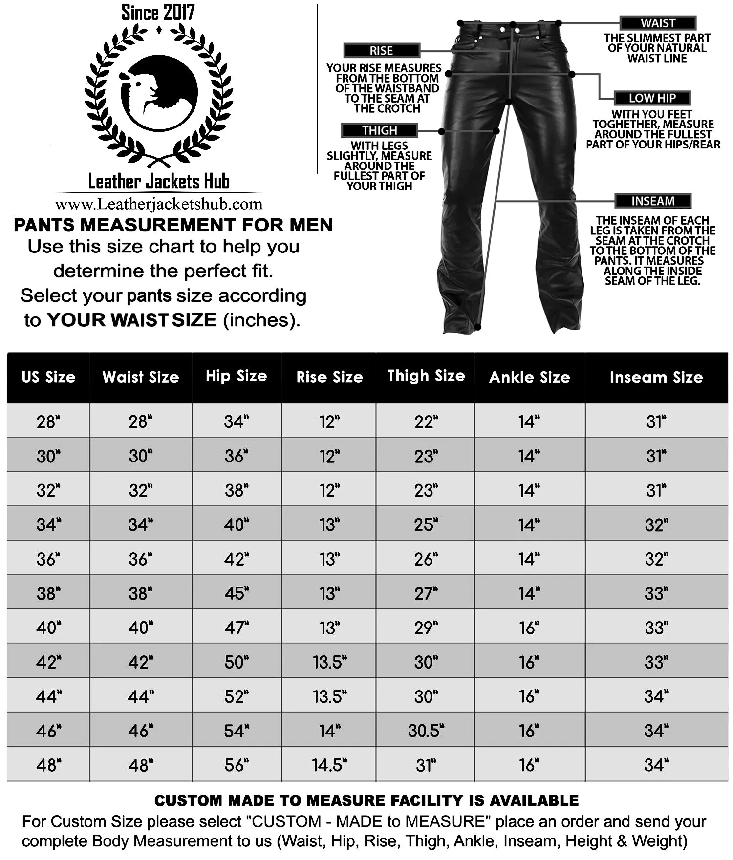 Leather Jackets Hub Mens Genuine Lambskin Leather Pants (Black, Leather Joggers) - 2304003