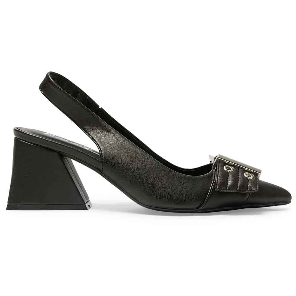 Legacy Heel in Black Smooth