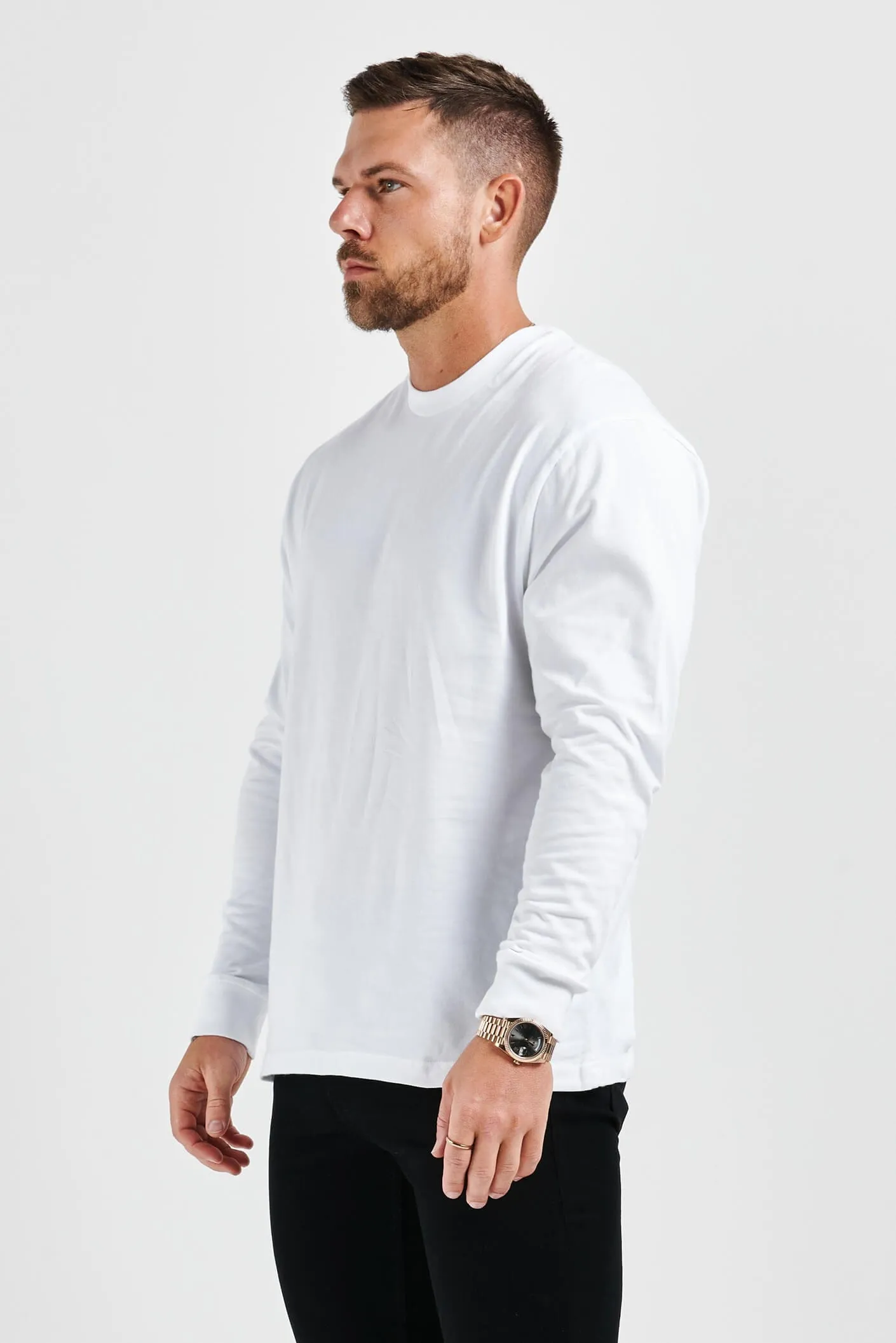 LEGEND BASICS LONG SLEEVE T-SHIRT - WHITE
