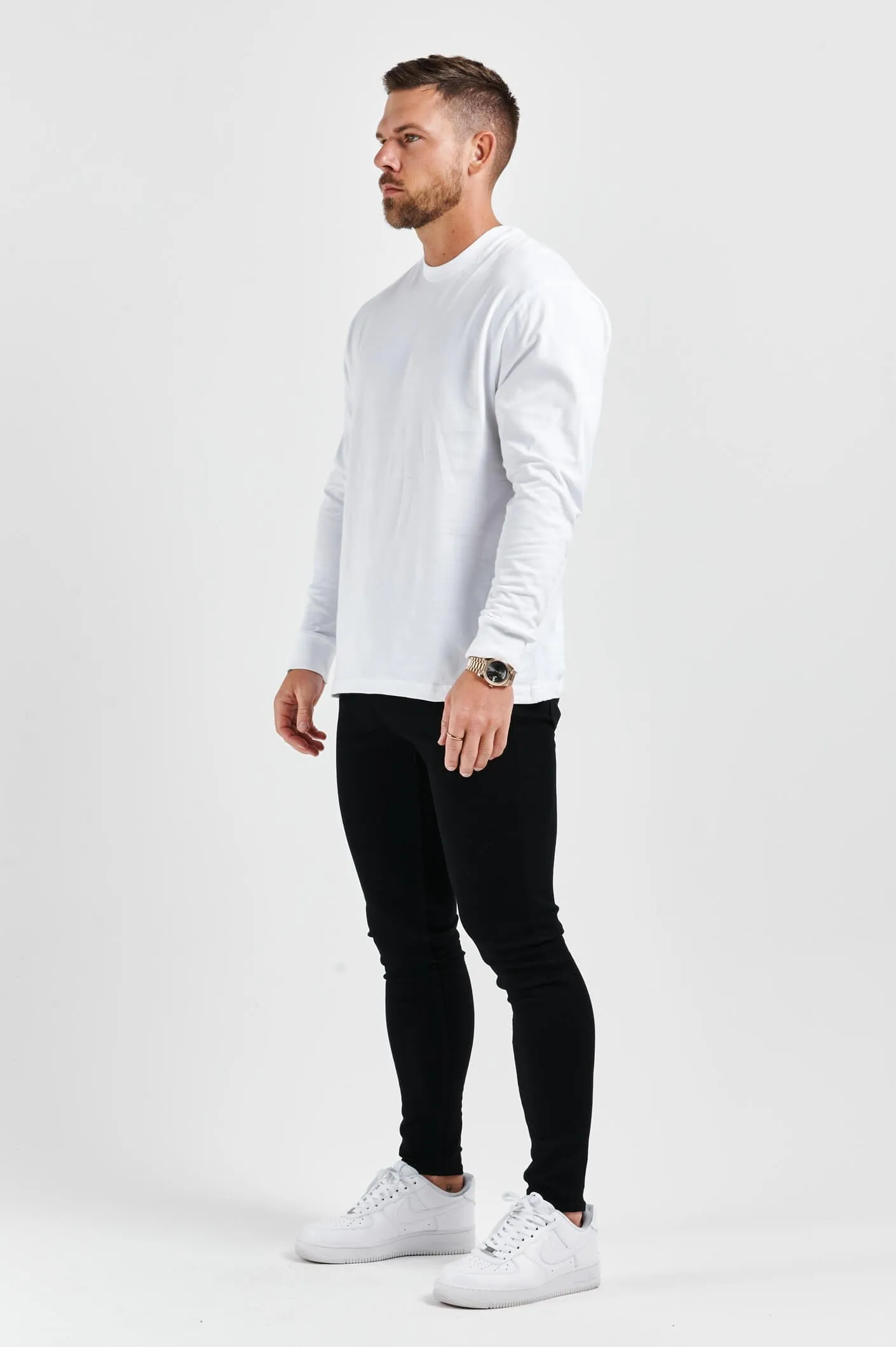LEGEND BASICS LONG SLEEVE T-SHIRT - WHITE