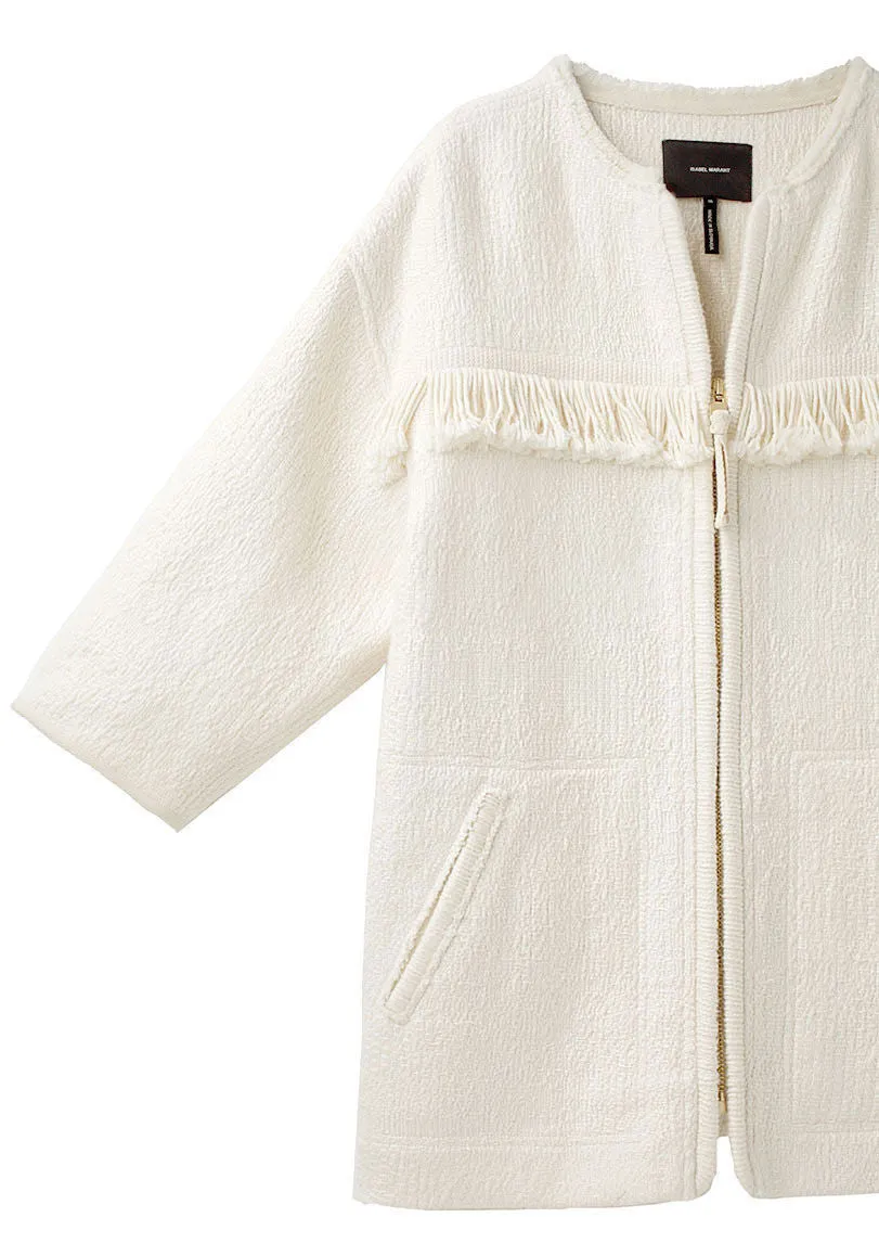 Leoni Zip-Up Knit Coat