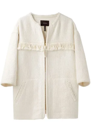 Leoni Zip-Up Knit Coat
