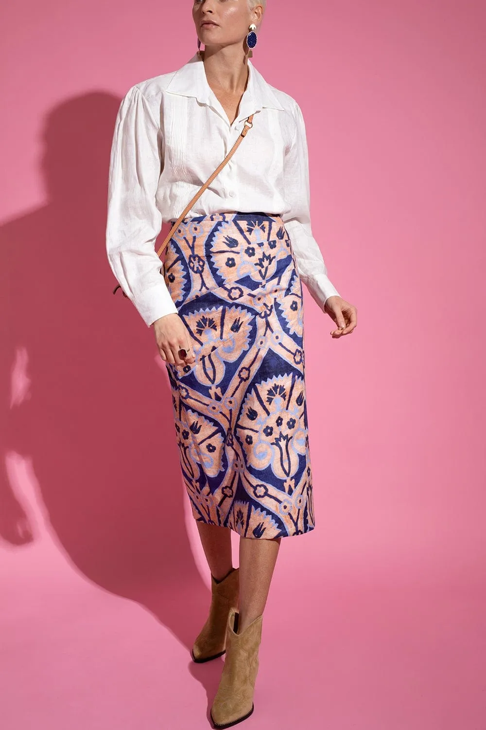 Line Of Descendent Midi Skirt