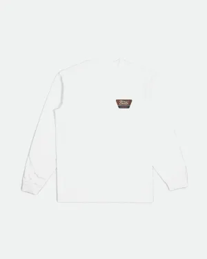 Linwood T-Shirt in White, Sepia & Beige