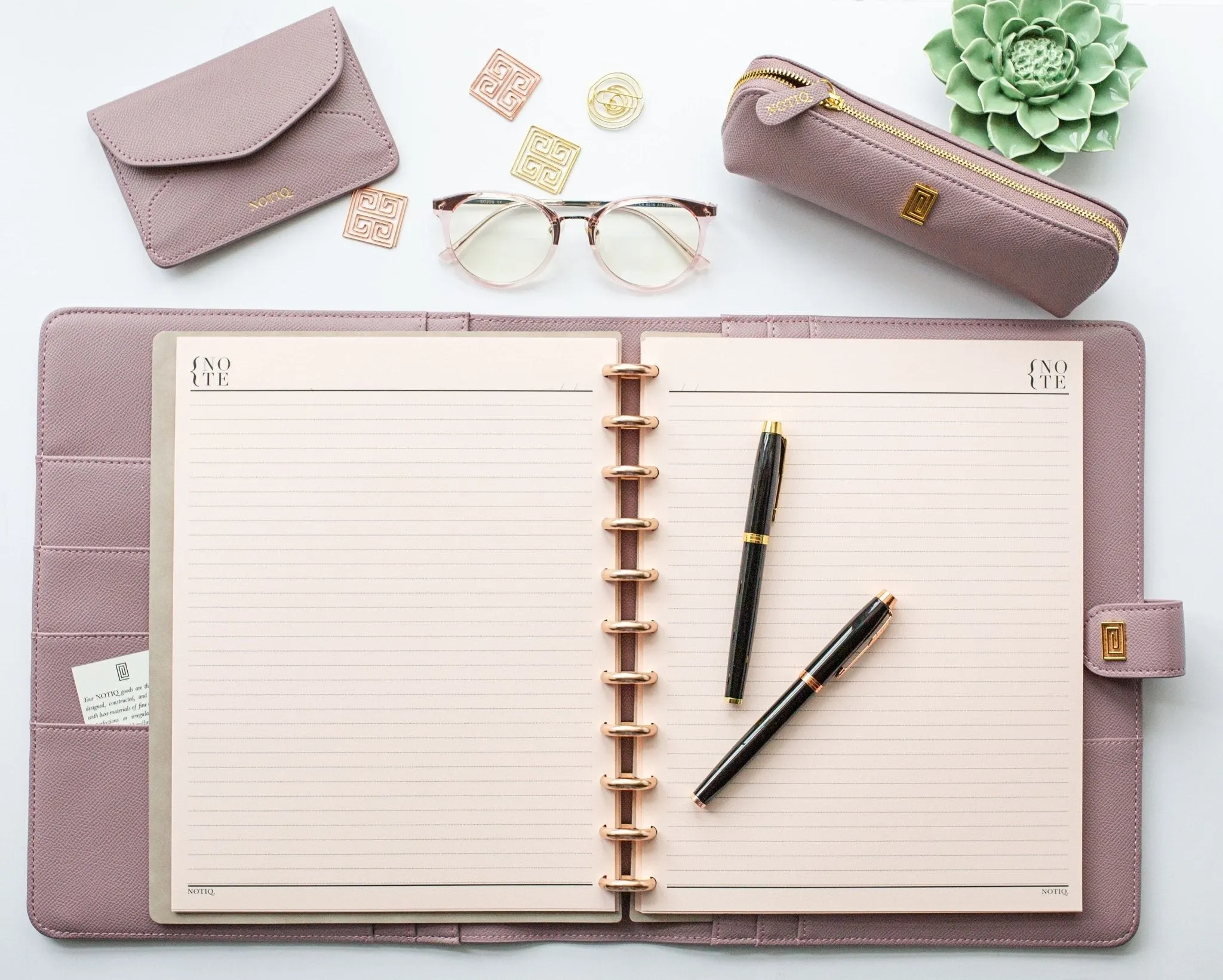 LL2. Midi Ringless Agenda | Classic 9-Disc or Coil Planner Cover