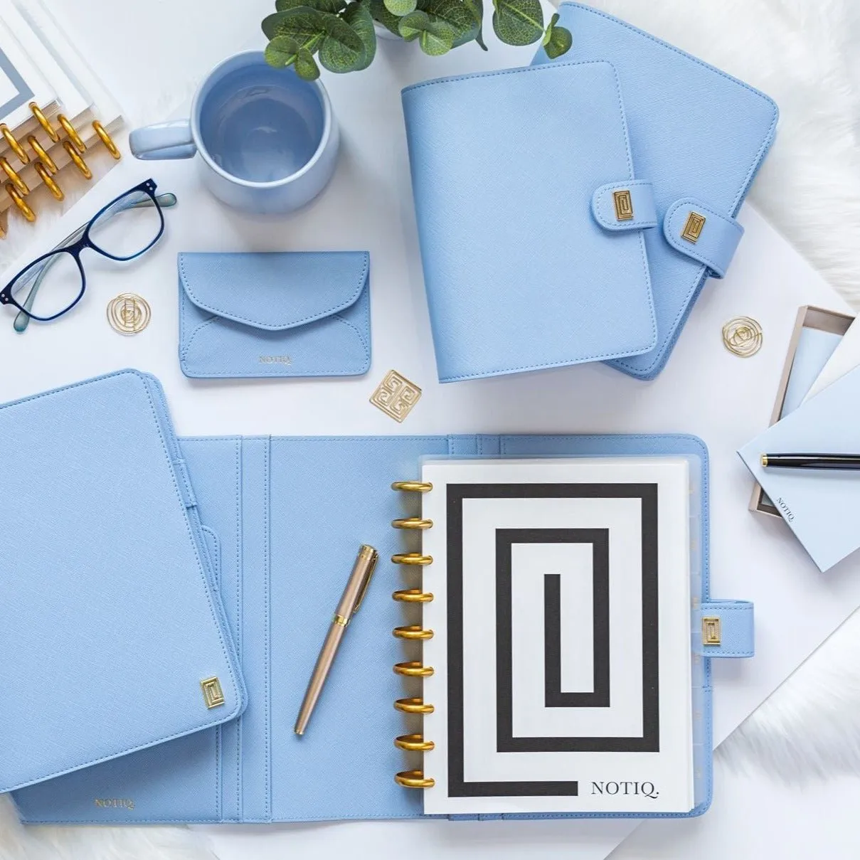 LL2. Midi Ringless Agenda | Classic 9-Disc or Coil Planner Cover