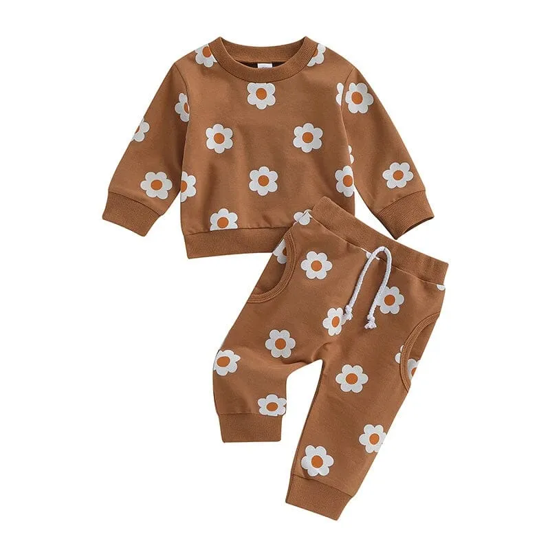 Long Sleeve Daisy Baby Set