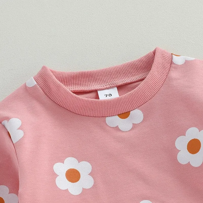 Long Sleeve Daisy Baby Set
