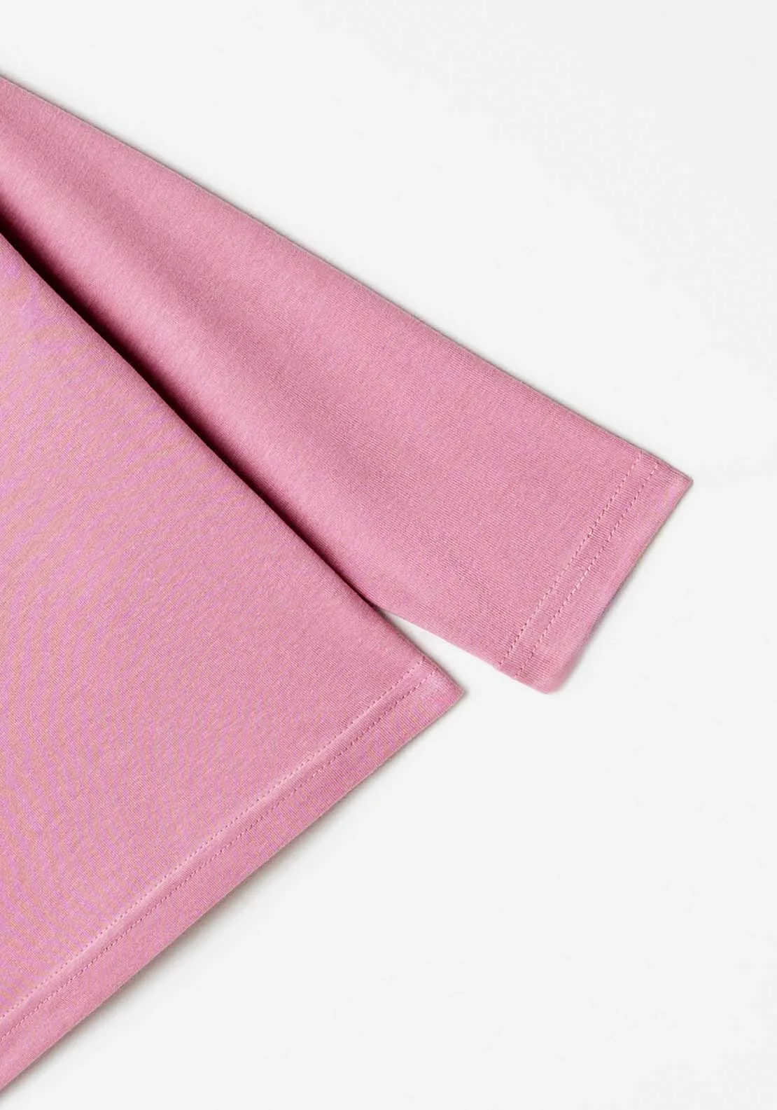 Long Sleeve Fox Tshirt - Pink