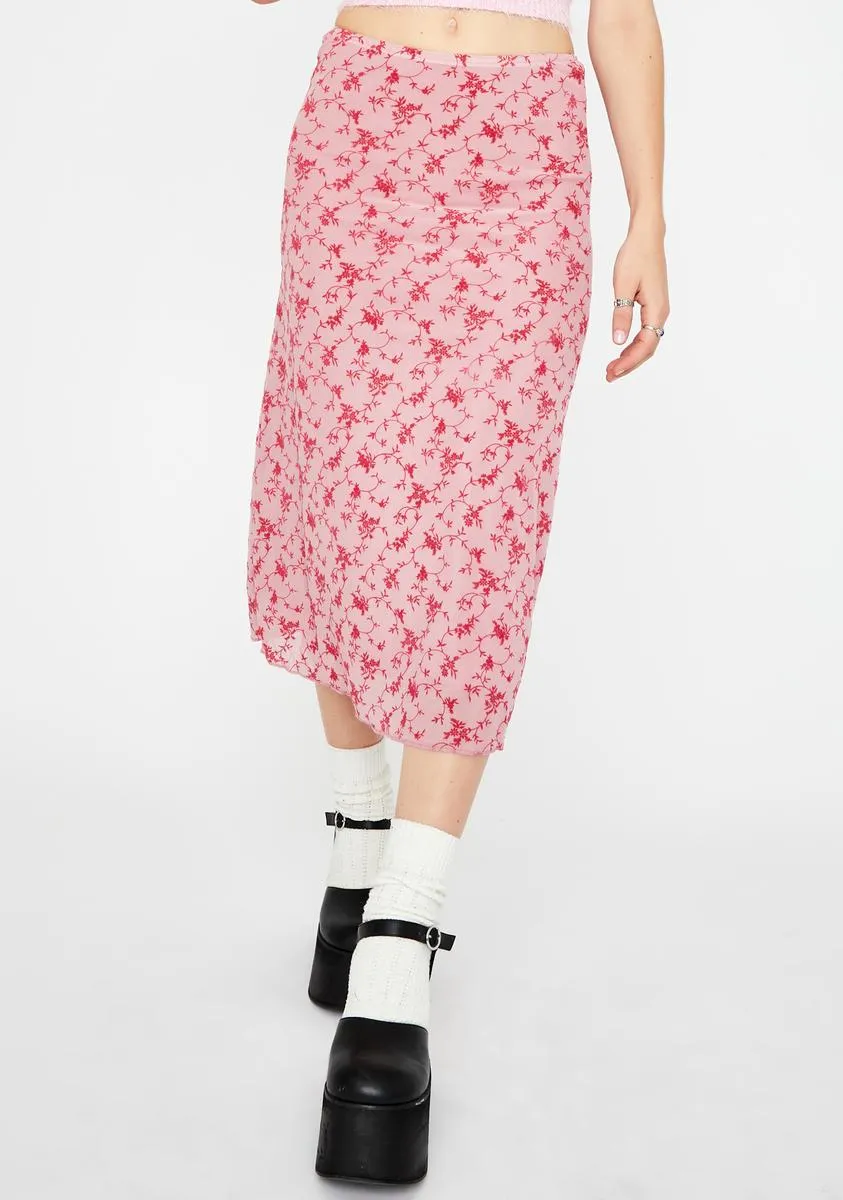 Love Bloom Taura Midi Skirt