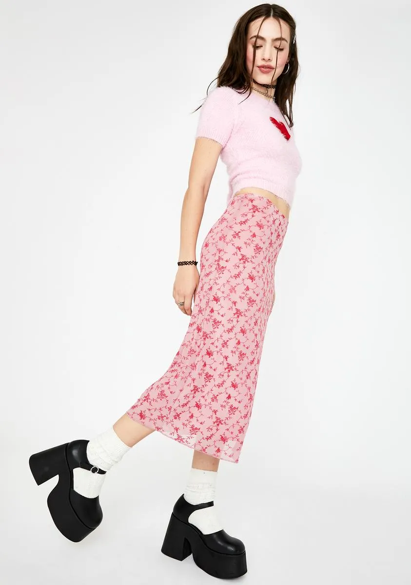 Love Bloom Taura Midi Skirt