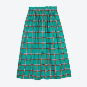 Lowie Aqua Check Skirt