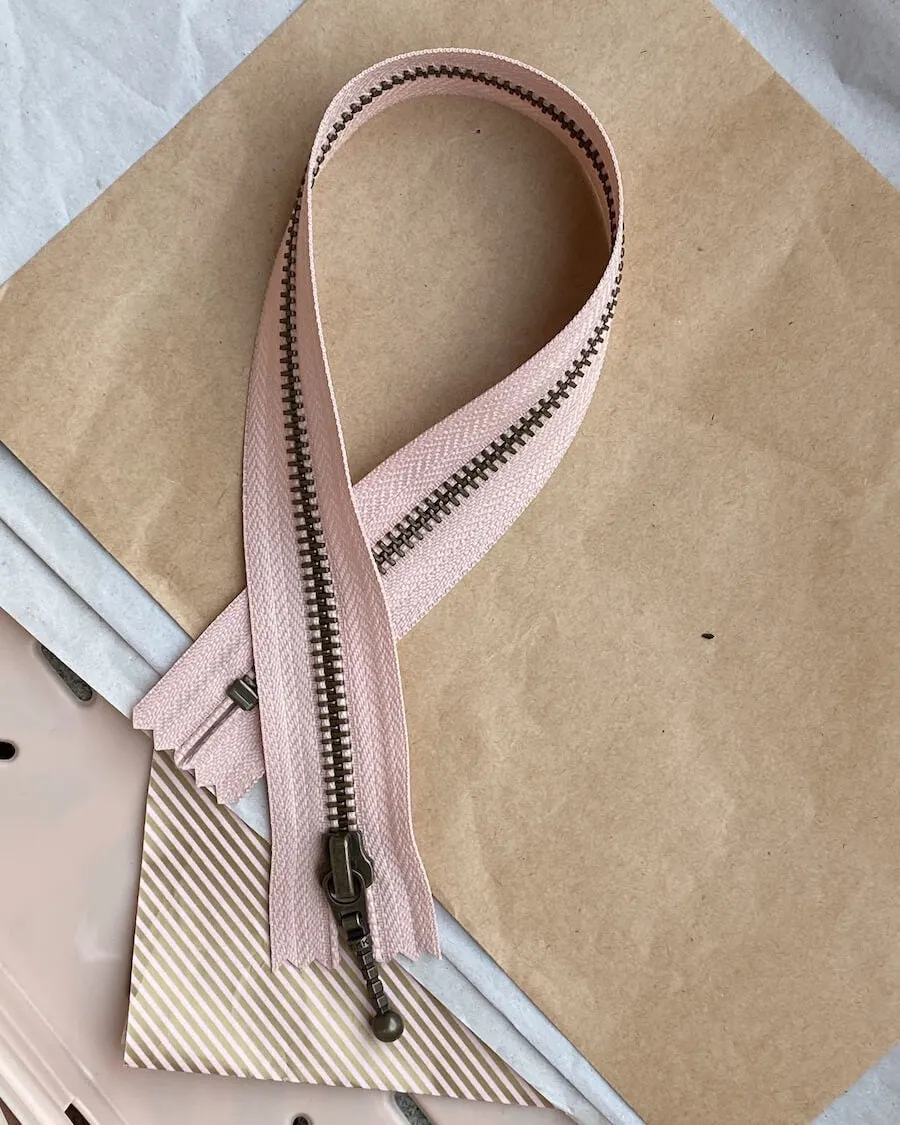 Lynlås 35 cm - Pudderrosa