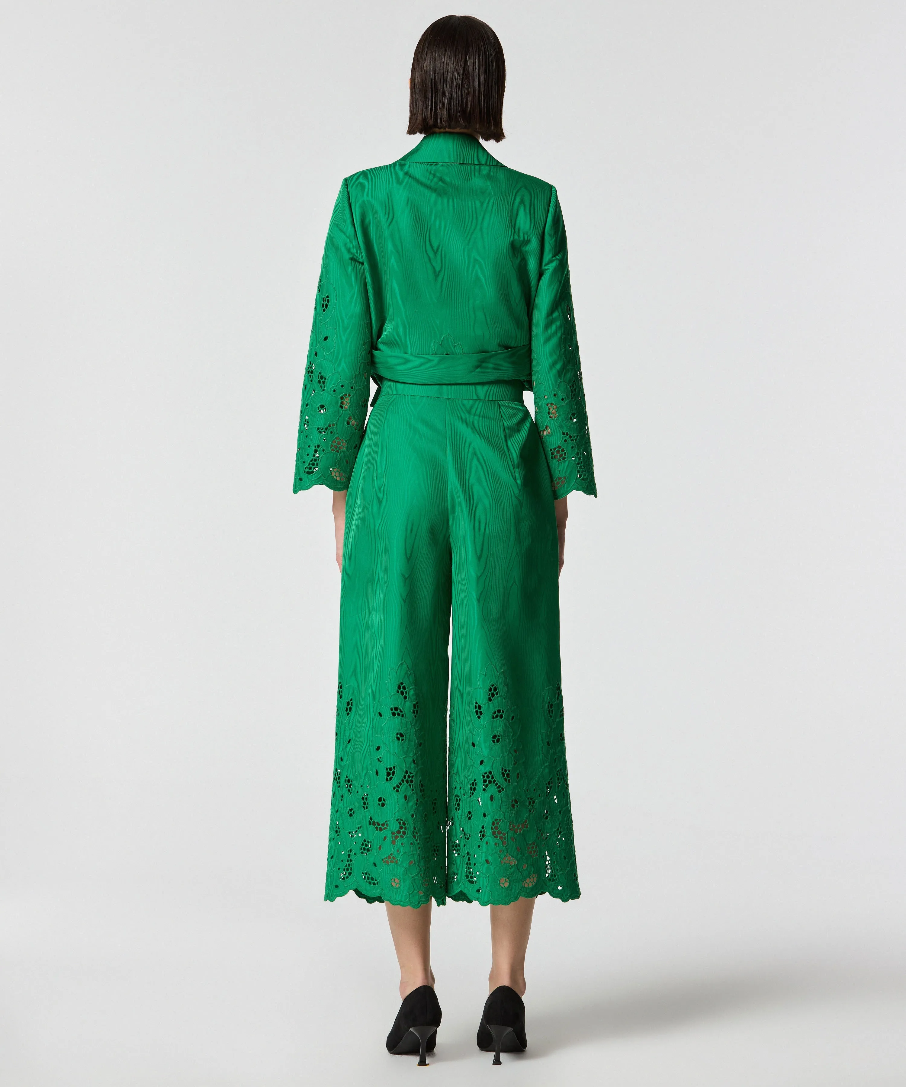 Machka Embroidered Trousers Green