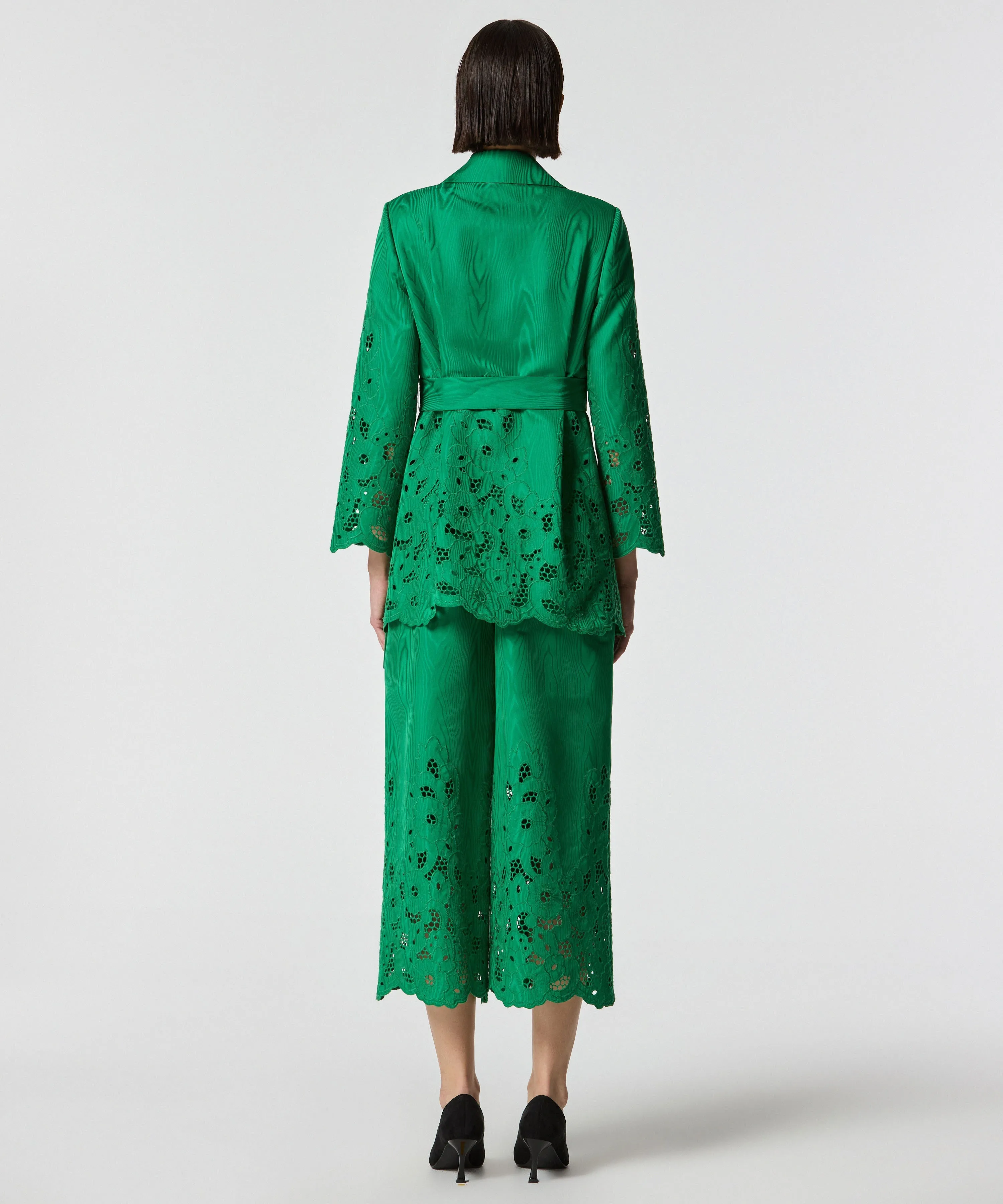 Machka Embroidered Trousers Green