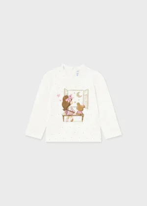 Mayoral 2007 075 - Pink Long Sleeve T-Shirt