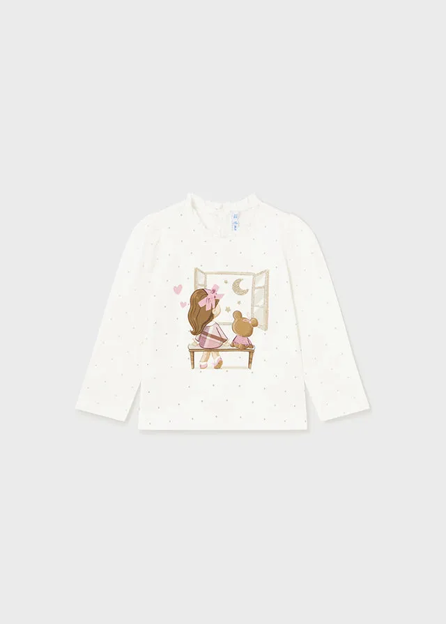 Mayoral 2007 075 - Pink Long Sleeve T-Shirt