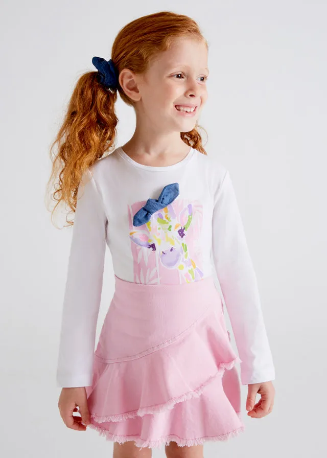 Mayoral 3049 053 - White Long Sleeve T-Shirt
