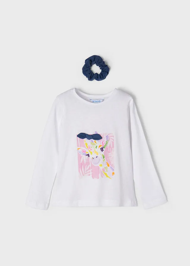 Mayoral 3049 053 - White Long Sleeve T-Shirt