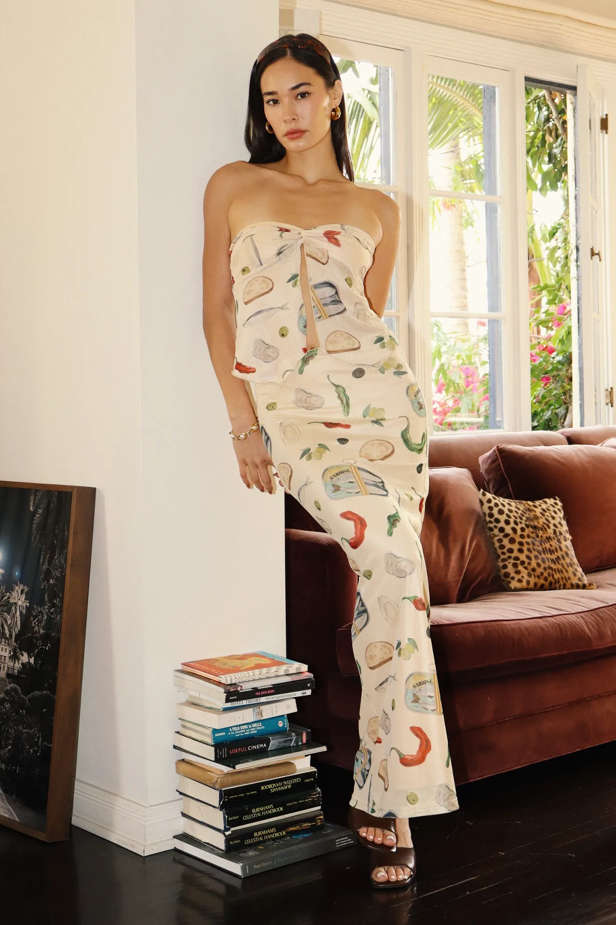 Mediterranean Flavors Mesh Tube Top