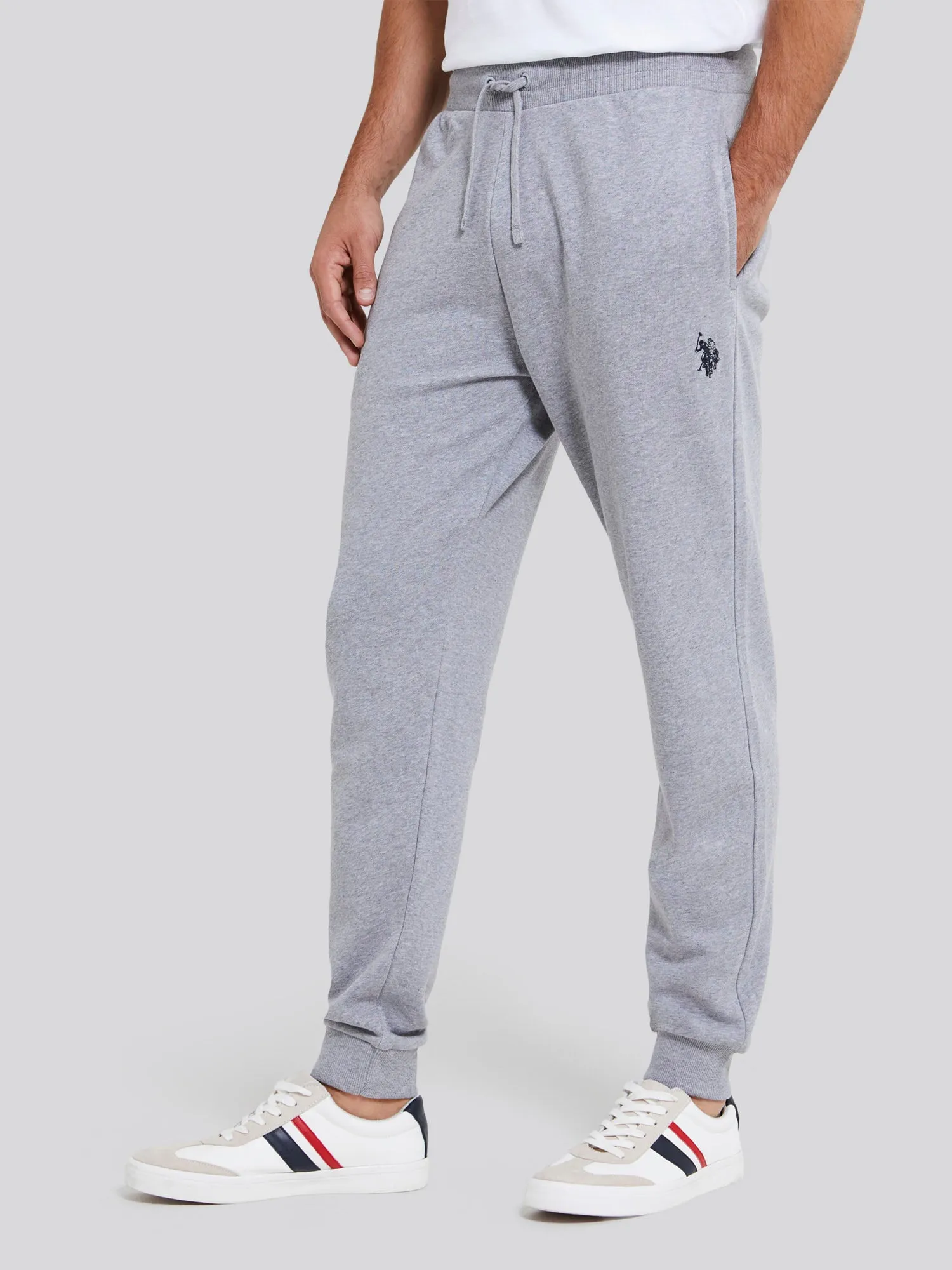 Mens Fleece Joggers in Vintage Grey Heather