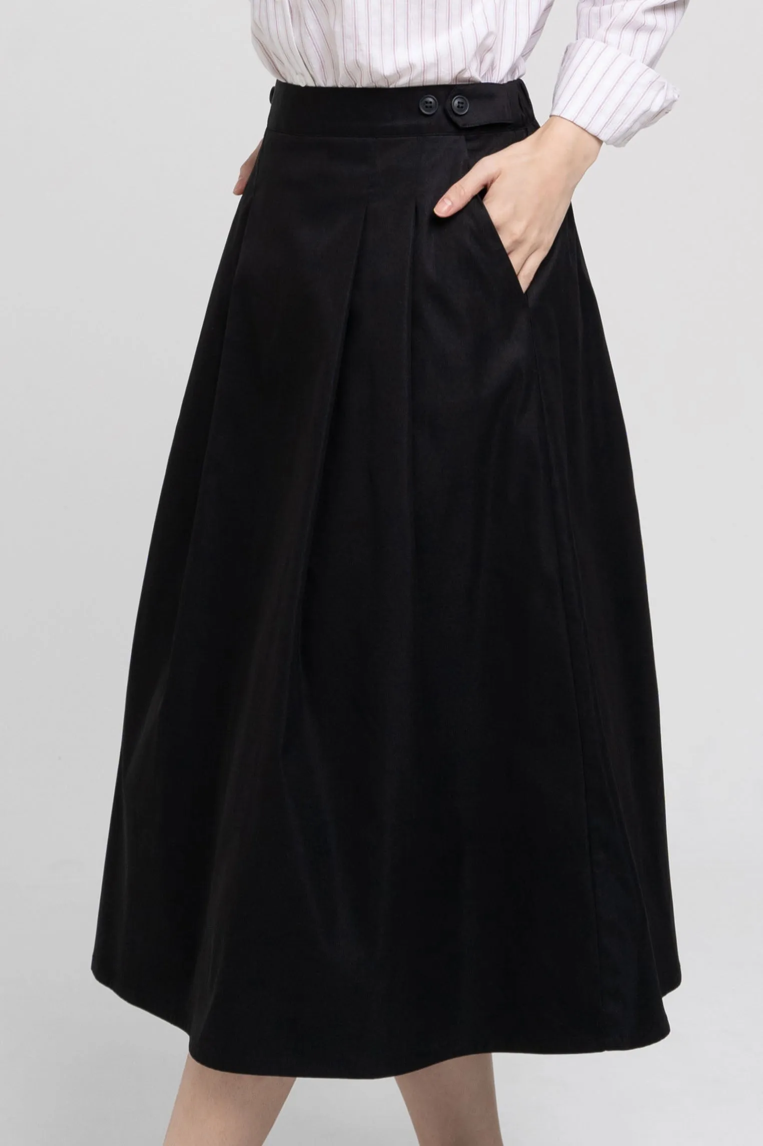 Midi Buttoned Skirt