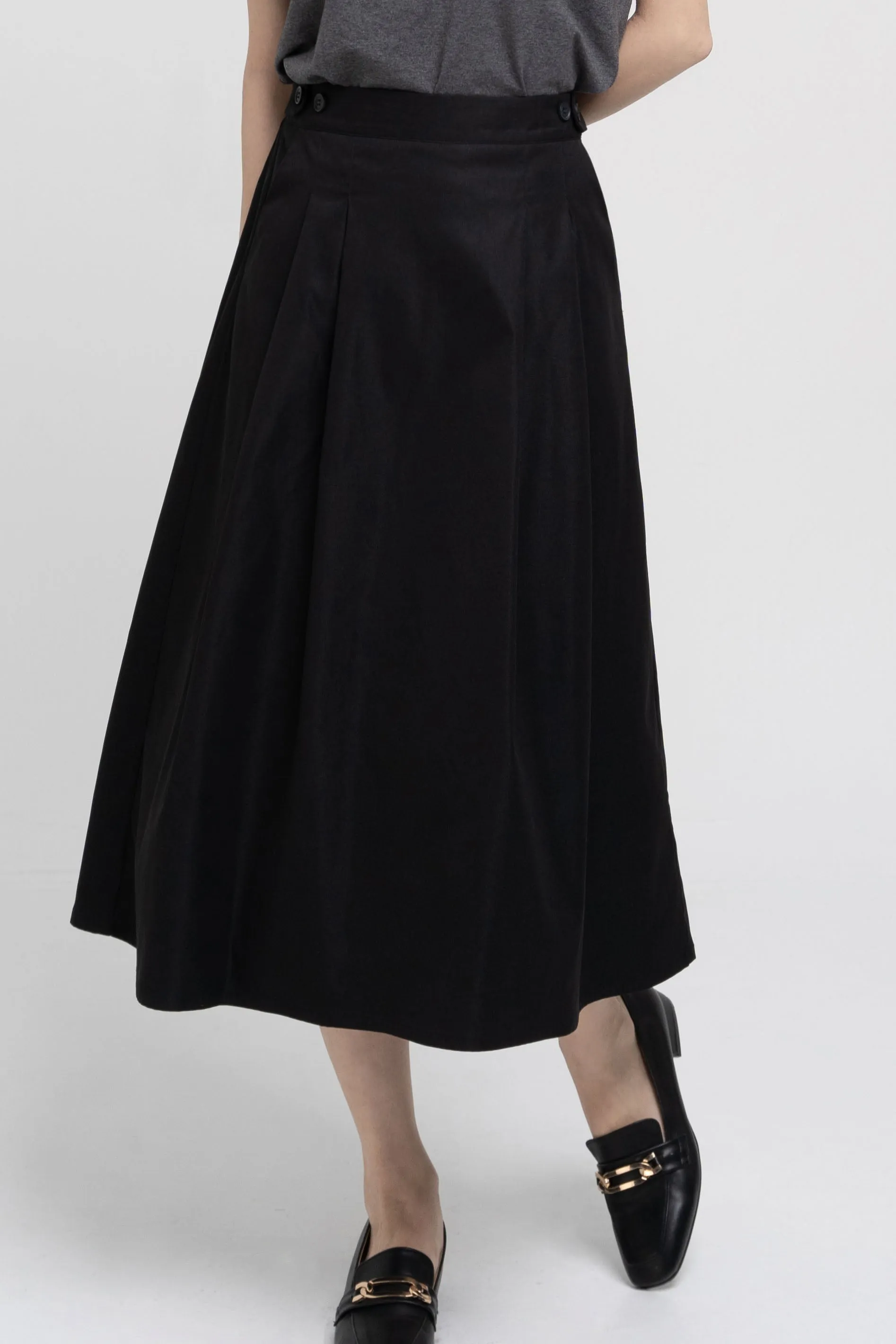 Midi Buttoned Skirt