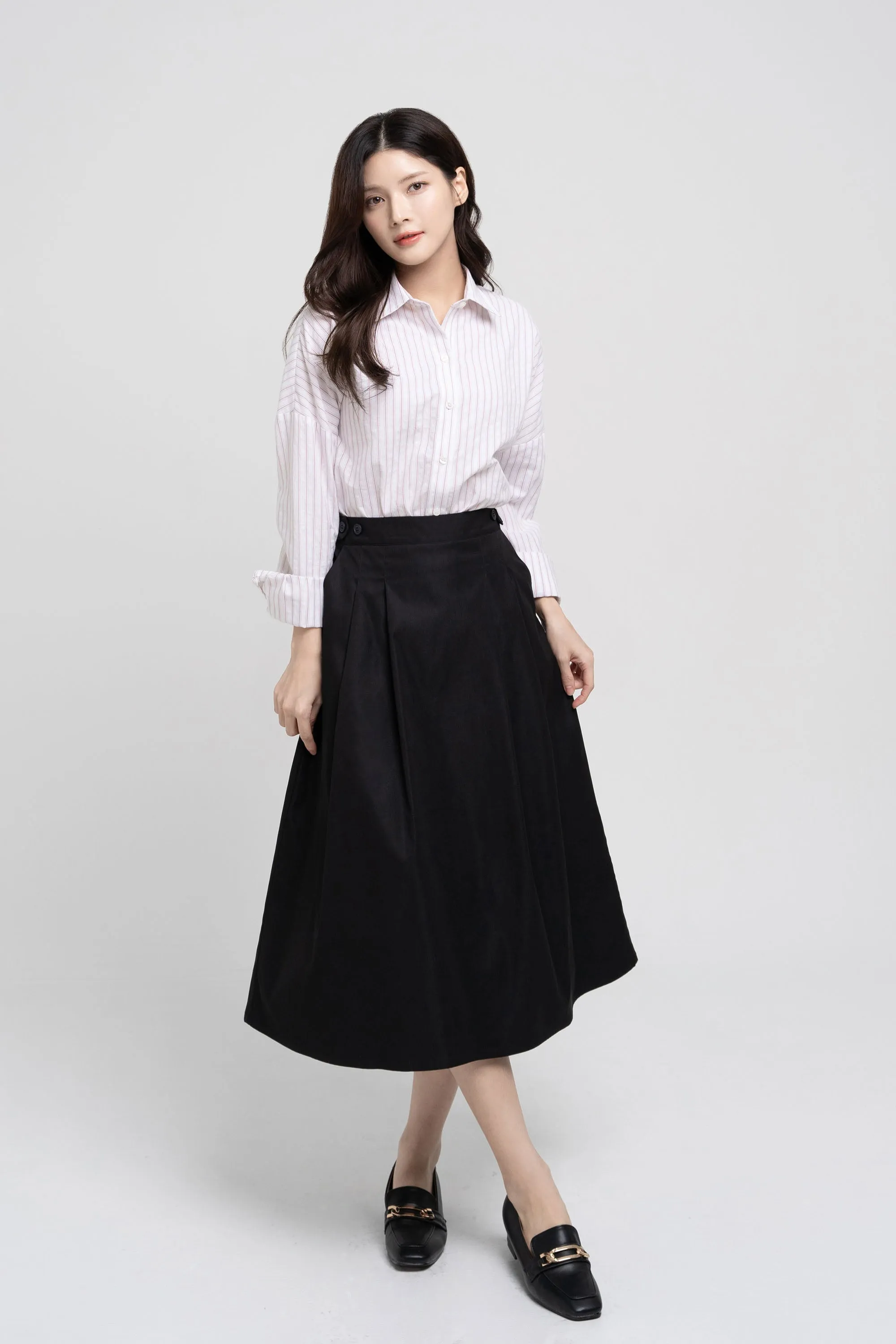 Midi Buttoned Skirt