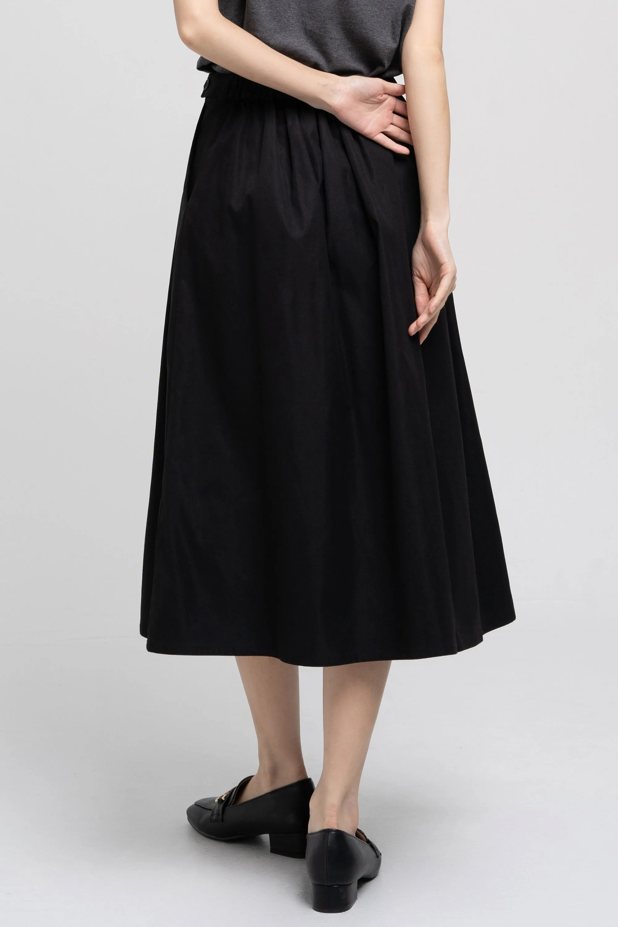 Midi Buttoned Skirt