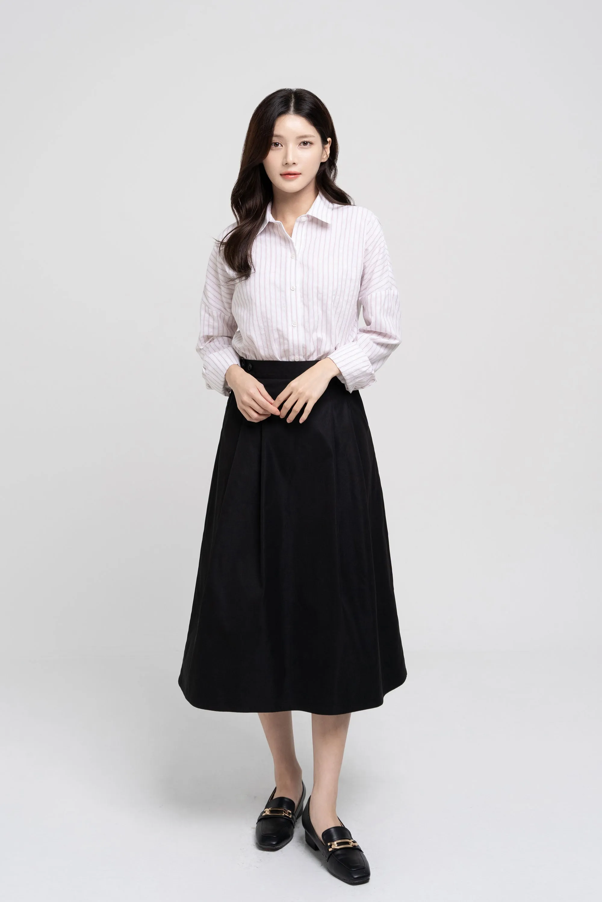 Midi Buttoned Skirt