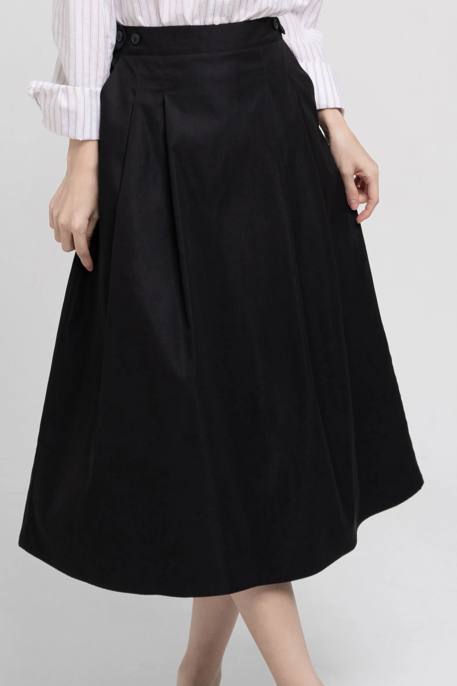 Midi Buttoned Skirt