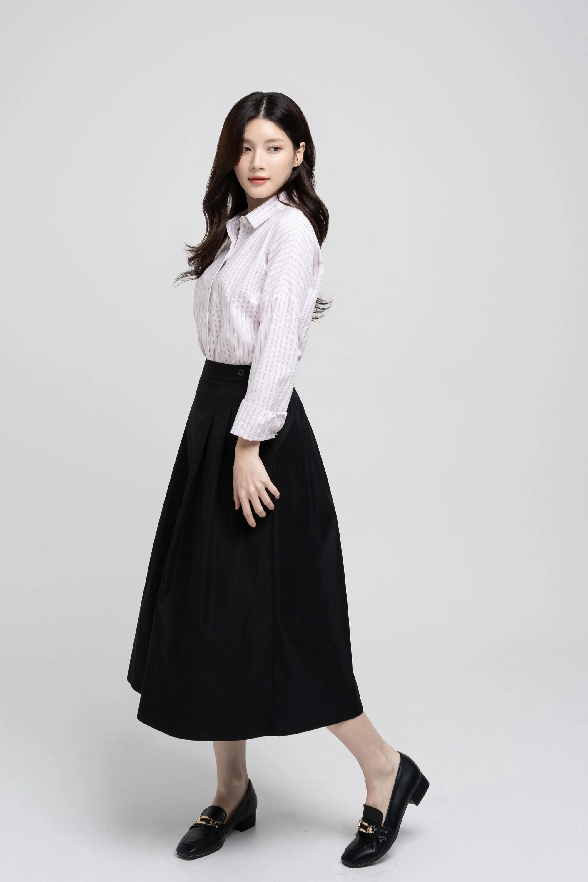 Midi Buttoned Skirt