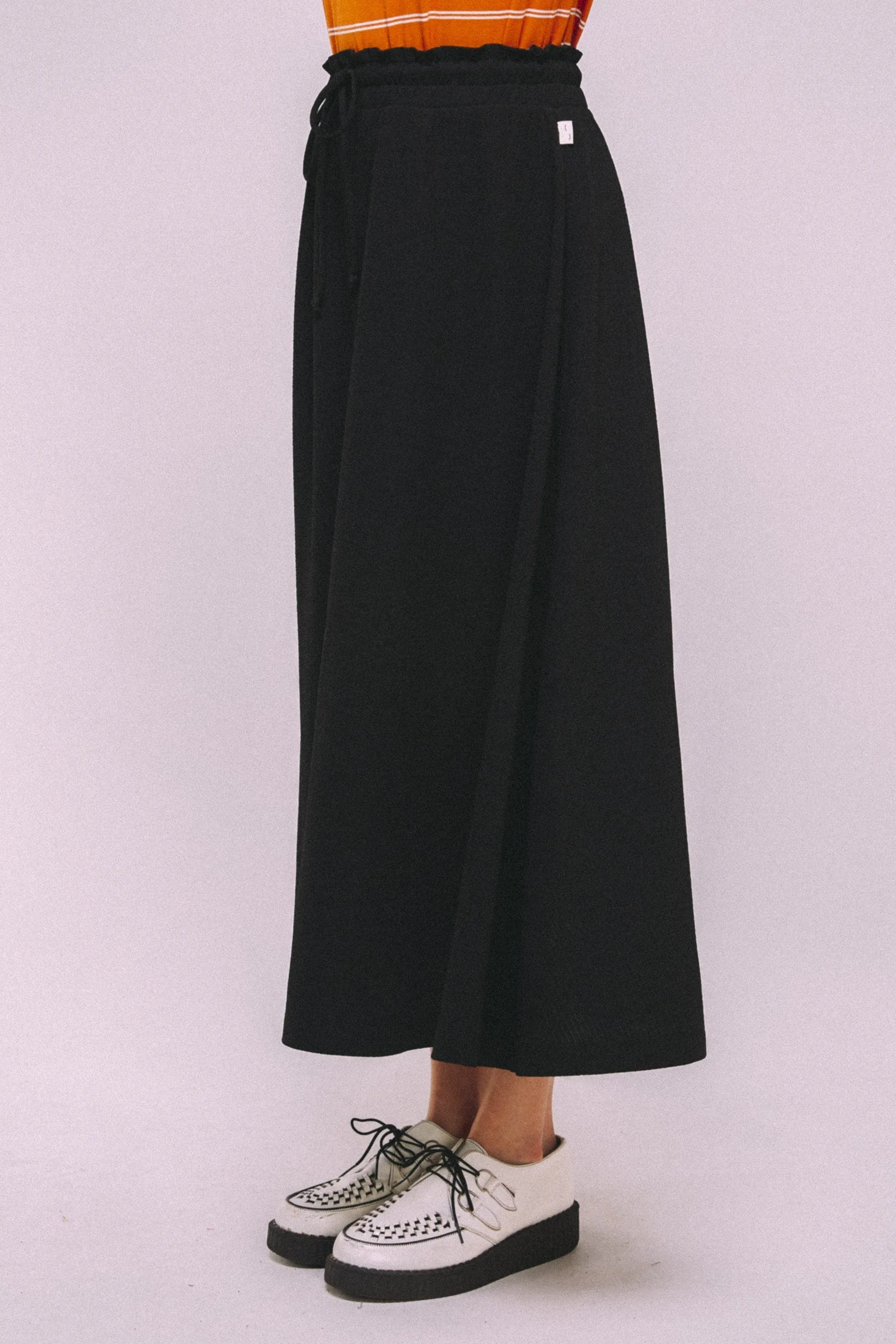 Midi Elastic Waist Skirt