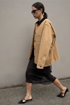 MIDI LENGTH SHEER SKIRT