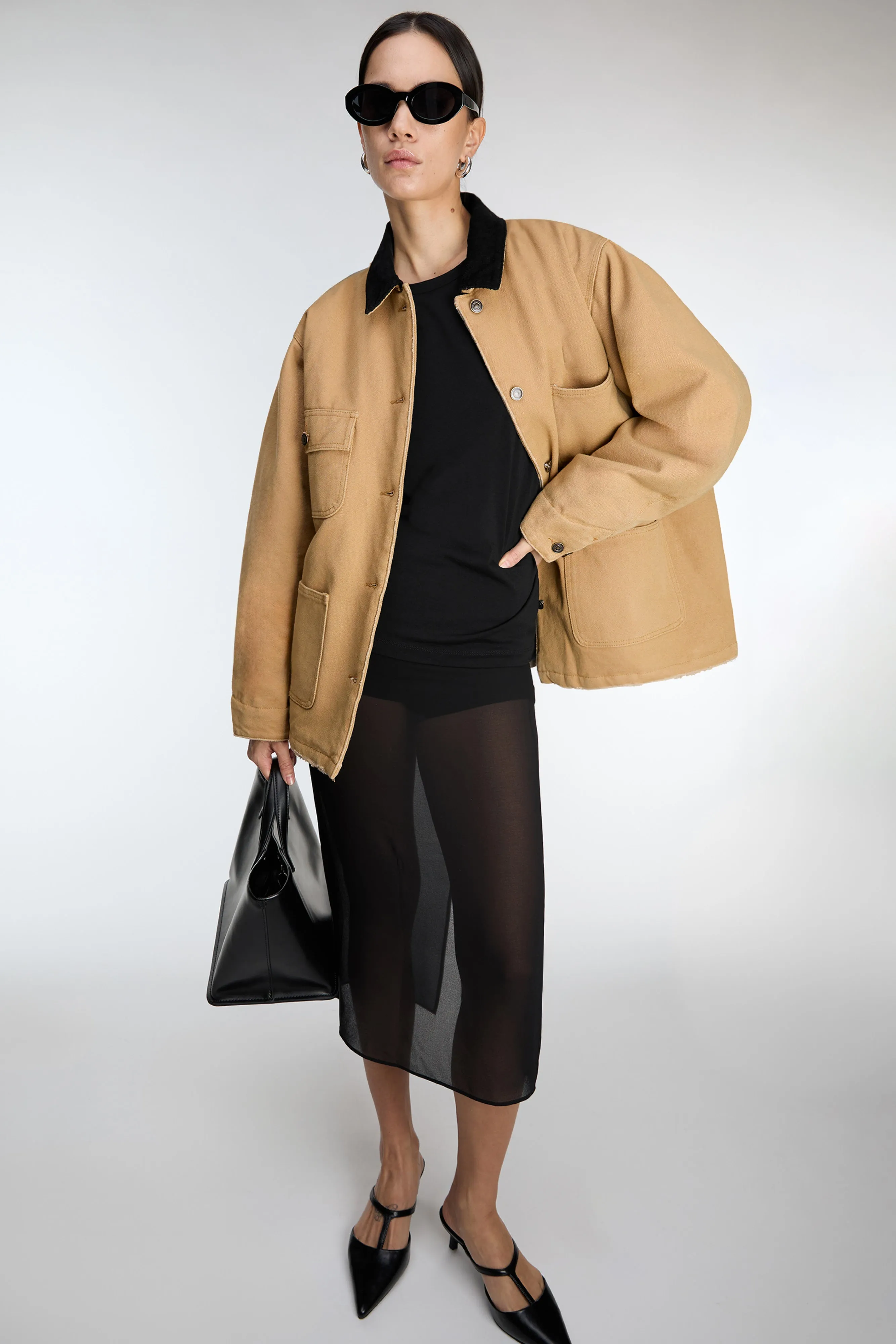 MIDI LENGTH SHEER SKIRT