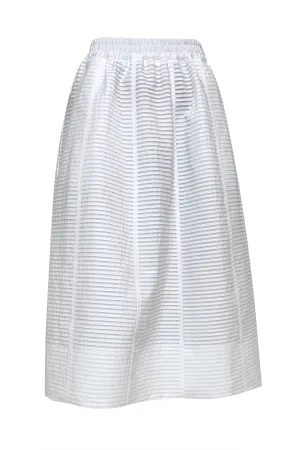 Midi Skirt - White