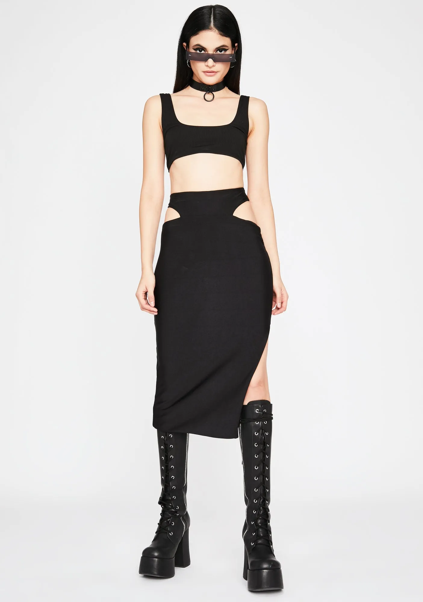 Midnight Ridin' Midi Skirt