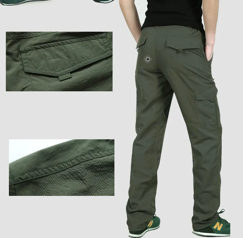 Military Style Cargo Pants Men Summer Waterproof Breathable Male Trousers Joggers Army Pockets Casual Pants